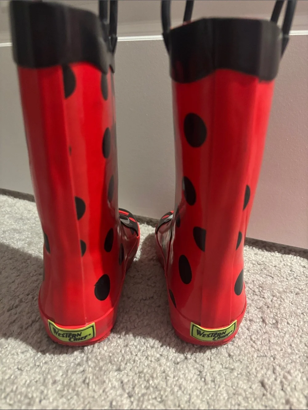 Western Chief Kids Red Ladybug Rain Boots